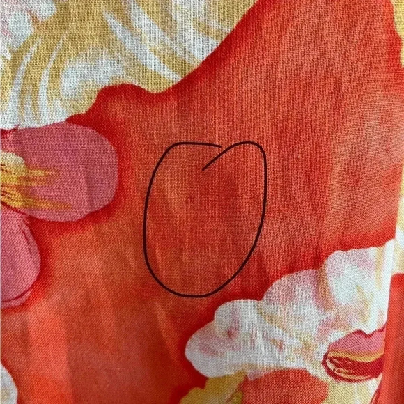 CYNTHIA Howie Women's Multicolor Orange Floral Sheath Dress Size 6 - Picture 5 of 5